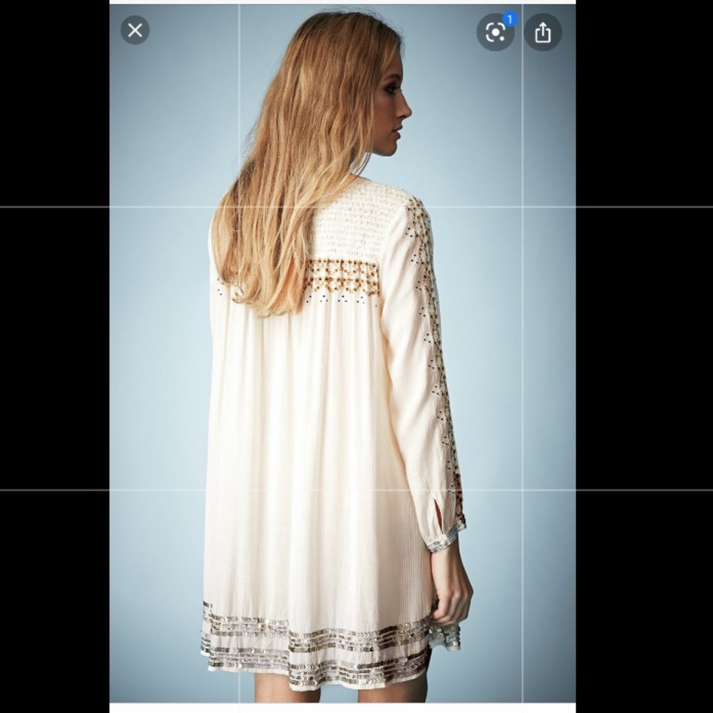 Kate Moss for TopShop Embroidered Smock Dress